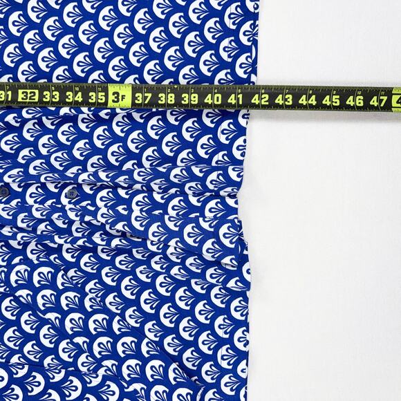 Boden Dress Women’s Julia Long Sleeve Knit Shirtdress Size 8 Blue Geometric - Picture 14 of 15